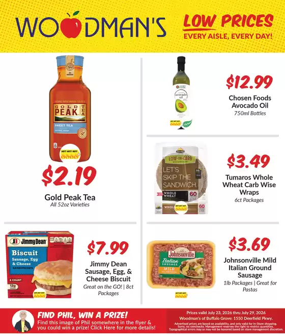 Woodman's catalogue | Exclusive bargains | 2026-07-23T00:00:00.000Z - 2026-07-29T00:00:00.000Z