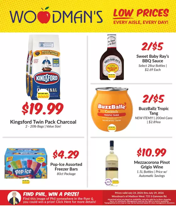 Woodman's catalogue | Attractive special offers for everyone | 2026-07-23T00:00:00.000Z - 2026-07-29T00:00:00.000Z