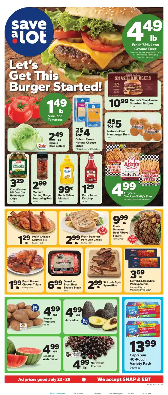 Save a Lot catalogue in Batavia IL | Attractive special offers for everyone | 2026-07-22T00:00:00.000Z - 2026-07-28T00:00:00.000Z
