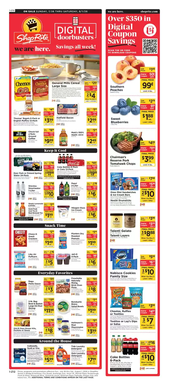 ShopRite catalogue in Pleasantville NY | Top deals for all customers | 2026-07-23T00:00:00.000Z - 2026-08-01T00:00:00.000Z