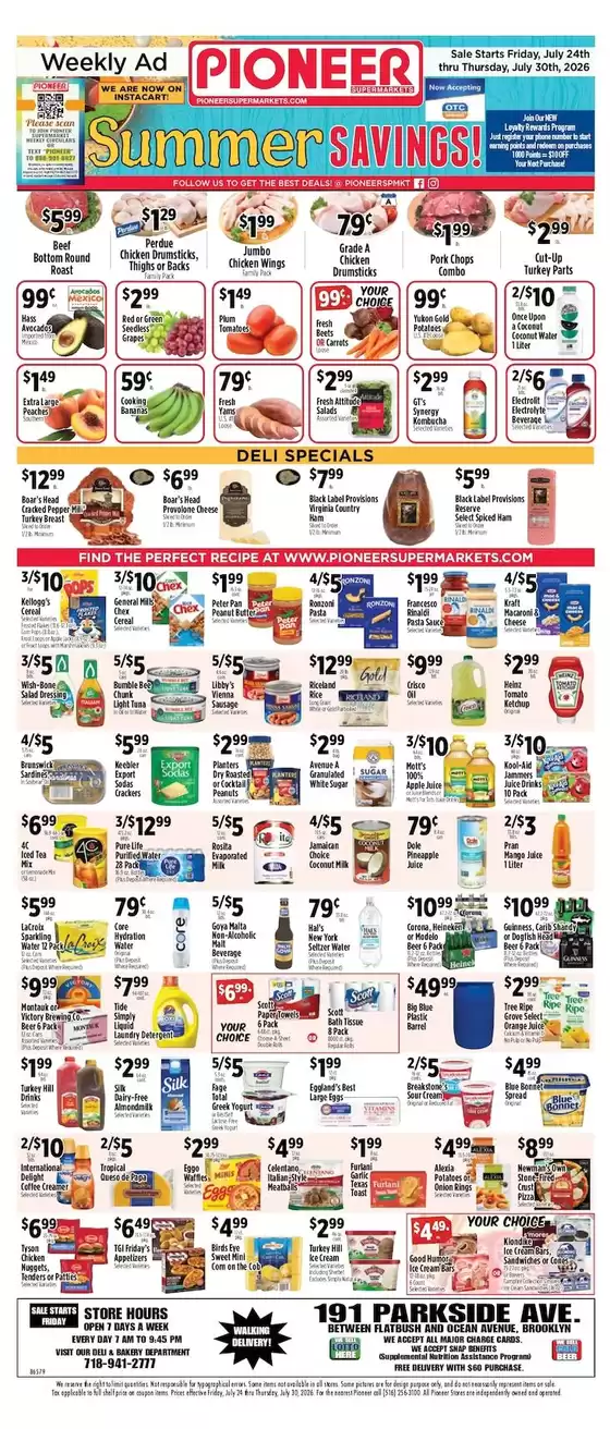 Pioneer Supermarkets catalogue | Great discounts on selected products | 2026-07-24T00:00:00.000Z - 2026-07-30T00:00:00.000Z