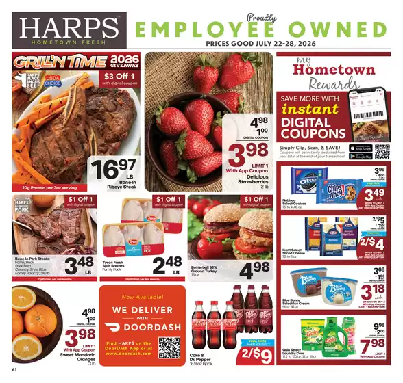 Harp's Market catalogue | Harp's Market weekly ad | 2026-07-22T00:00:00.000Z - 2026-07-28T00:00:00.000Z