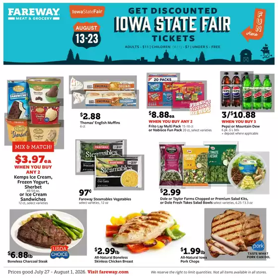 Fareway catalogue in Decorah IA | Our best bargains | 2026-07-27T00:00:00.000Z - 2026-08-01T00:00:00.000Z