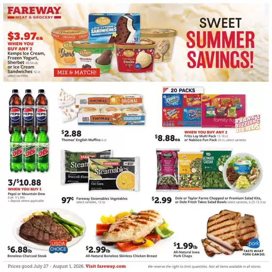 Fareway catalogue | New offers to discover | 2026-07-27T00:00:00.000Z - 2026-08-01T00:00:00.000Z