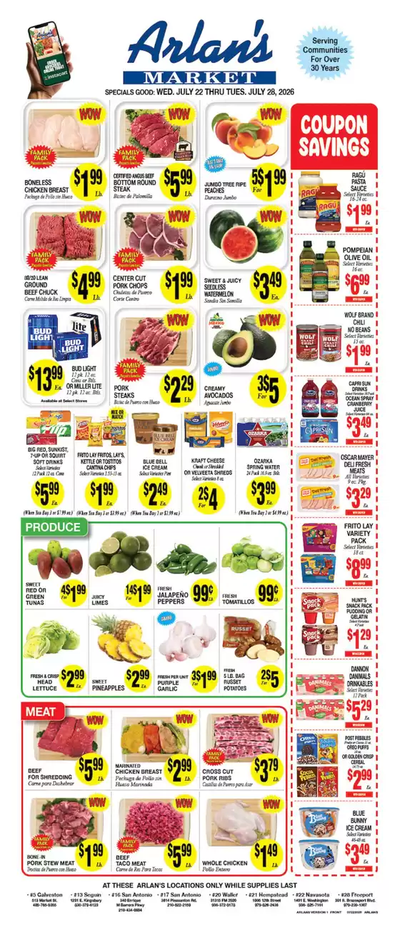 Arlan's Market catalogue | Exclusive bargains | 2026-07-22T00:00:00.000Z - 2026-07-28T00:00:00.000Z
