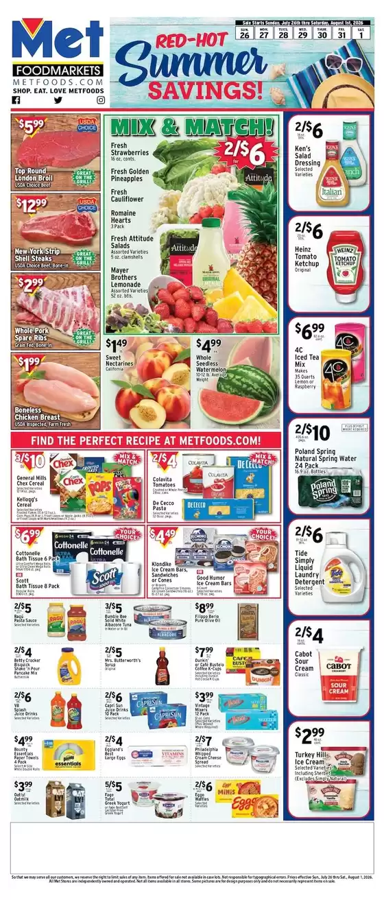 Met Foodmarkets catalogue | Discounts and promotions | 2026-07-26T00:00:00.000Z - 2026-08-01T00:00:00.000Z