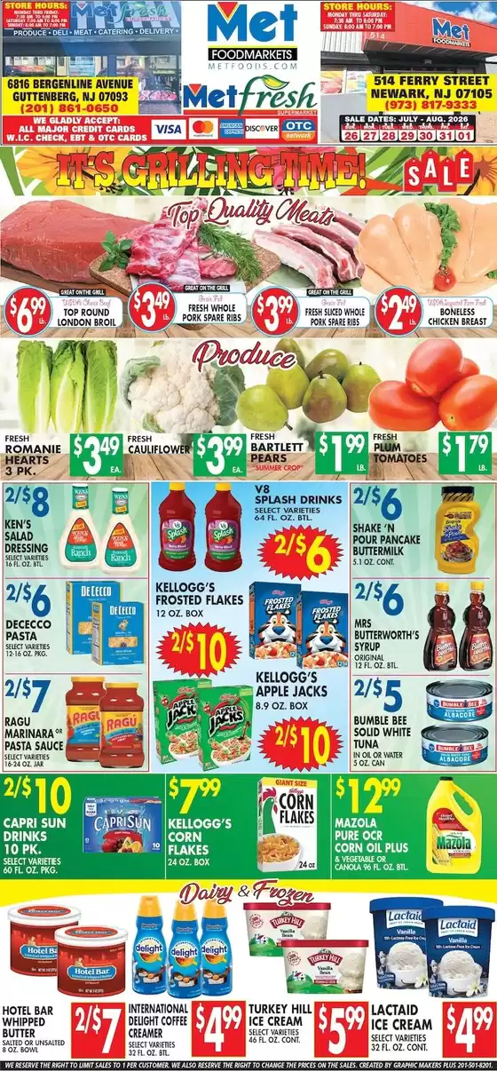 Met Foodmarkets catalogue in Garwood NJ | Exclusive deals and bargains | 2026-07-26T00:00:00.000Z - 2026-08-01T00:00:00.000Z