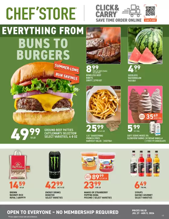 Chef'Store catalogue | Current deals and offers | 2026-07-27T00:00:00.000Z - 2026-08-09T00:00:00.000Z