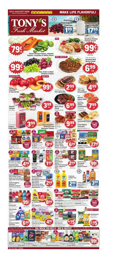Tony's Fresh Market catalogue in Chicago IL | Weekly Ad | 2026-07-29T00:00:00.000Z - 2026-08-04T00:00:00.000Z