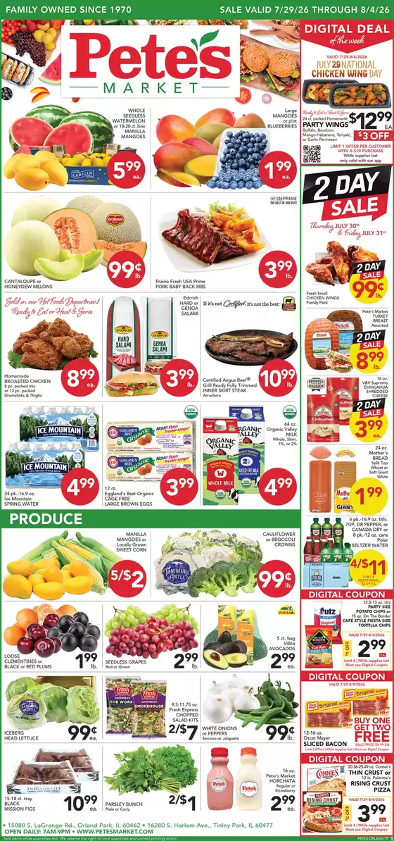 Pete's Fresh Market catalogue | Great discounts on selected products | 2026-07-29T00:00:00.000Z - 2026-08-04T00:00:00.000Z