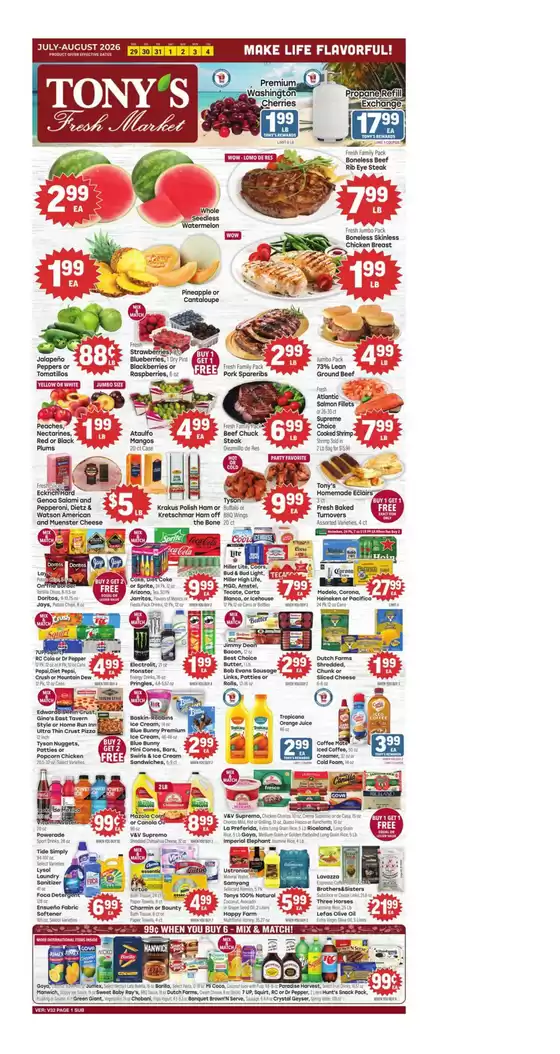 Tony's Fresh Market catalogue in Wauconda IL | Weekly Ad | 2026-07-29T00:00:00.000Z - 2026-08-04T00:00:00.000Z