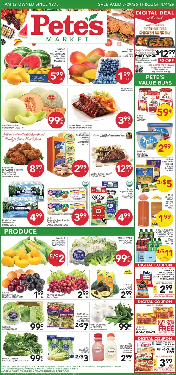 Pete's Fresh Market catalogue | Save now with our deals | 2026-07-29T00:00:00.000Z - 2026-08-04T00:00:00.000Z