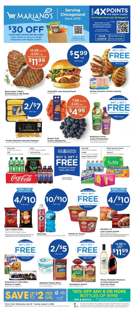 Mariano's catalogue | Weekly Ad | 2026-07-29T00:00:00.000Z - 2026-08-04T00:00:00.000Z