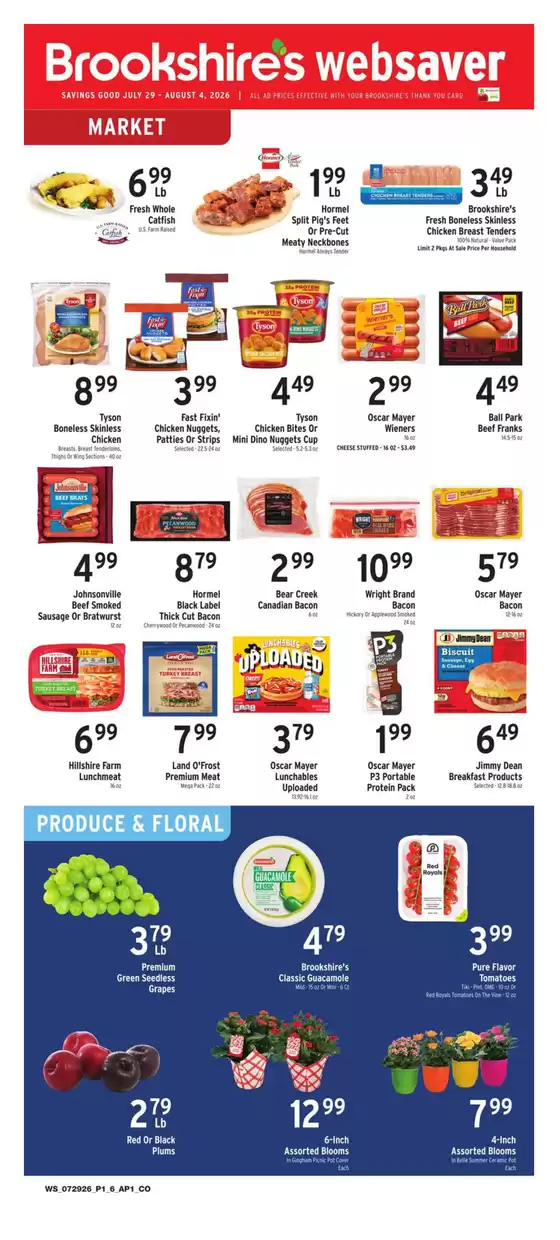 Brookshire's catalogue | Top offers for smart savers | 2026-07-29T00:00:00.000Z - 2026-08-04T00:00:00.000Z