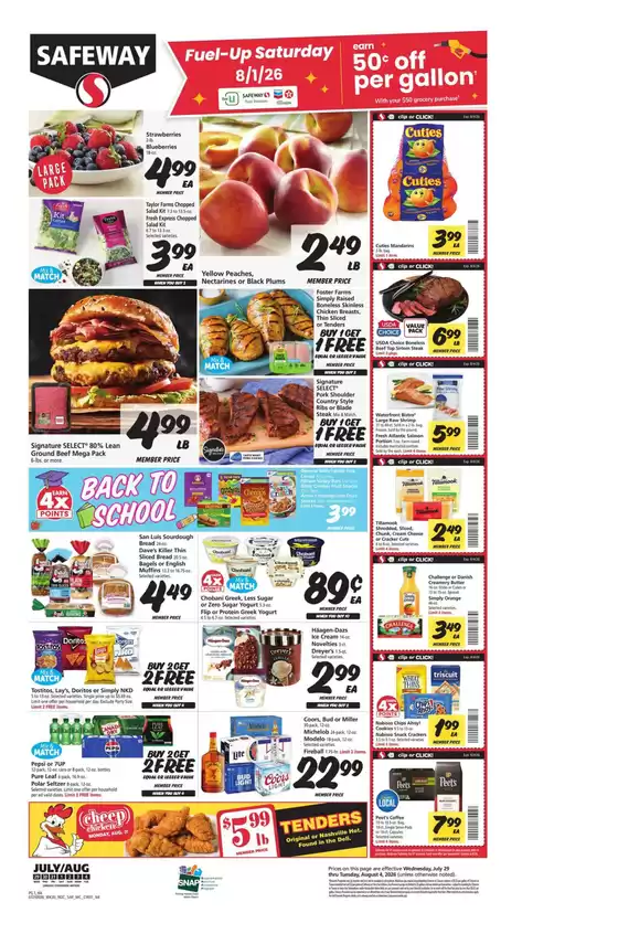 Safeway catalogue | Top offers for all bargain hunters | 2026-07-29T00:00:00.000Z - 2026-08-04T00:00:00.000Z