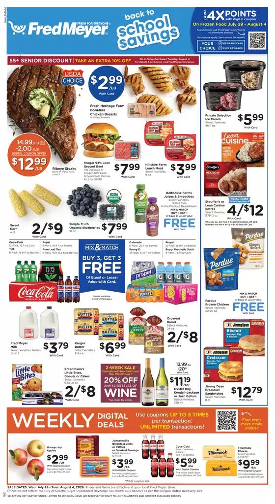 Fred Meyer catalogue | Offers for bargain hunters | 2026-07-29T00:00:00.000Z - 2026-08-04T00:00:00.000Z