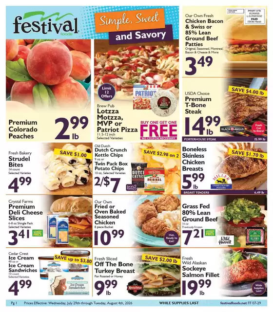Festival Foods catalogue | Festival Foods weekly ad | 2026-07-29T00:00:00.000Z - 2026-08-04T00:00:00.000Z