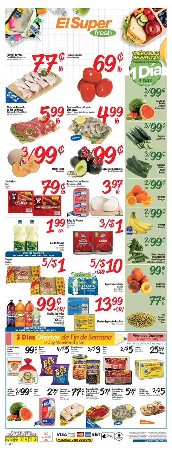 El Super catalogue | Exclusive bargains | 2026-07-29T00:00:00.000Z - 2026-08-04T00:00:00.000Z