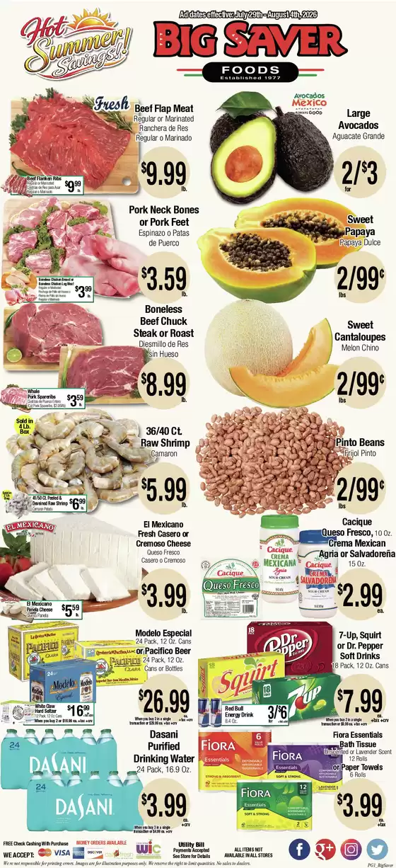 Big Saver Foods catalogue | Big Saver Foods Weekly Special | 2026-07-29T00:00:00.000Z - 2026-08-04T00:00:00.000Z