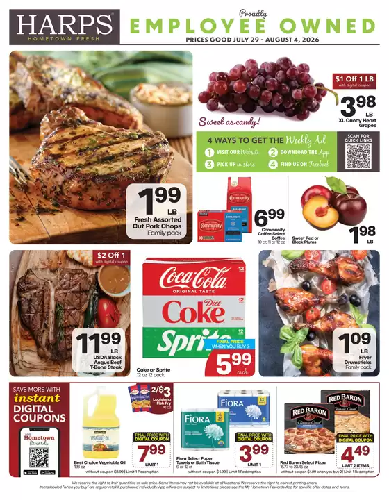 Harp's Market catalogue | Great discounts on selected products | 2026-07-29T00:00:00.000Z - 2026-08-04T00:00:00.000Z