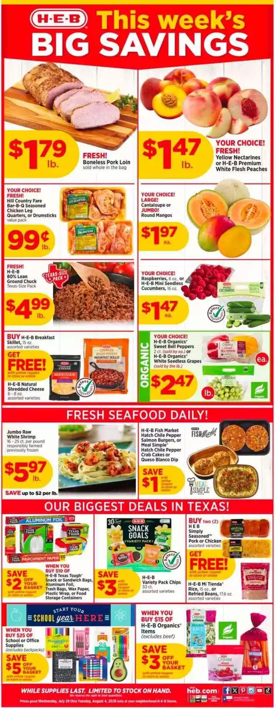 H-E-B catalogue | Weekly Ads H-E-B | 2026-07-29T00:00:00.000Z - 2026-08-04T00:00:00.000Z