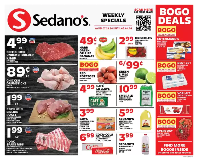 Sedano's catalogue | Sedano's weekly ad | 2026-07-29T00:00:00.000Z - 2026-08-04T00:00:00.000Z