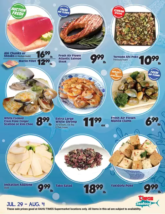 Times Supermarkets catalogue | Seafood Specials | 2026-07-29T00:00:00.000Z - 2026-08-04T00:00:00.000Z
