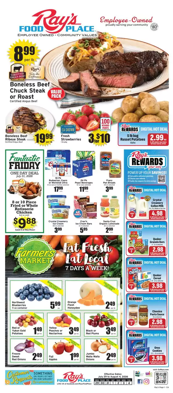 Ray's Food catalogue | Rays Food weekly ad | 2026-07-29T00:00:00.000Z - 2026-08-04T00:00:00.000Z