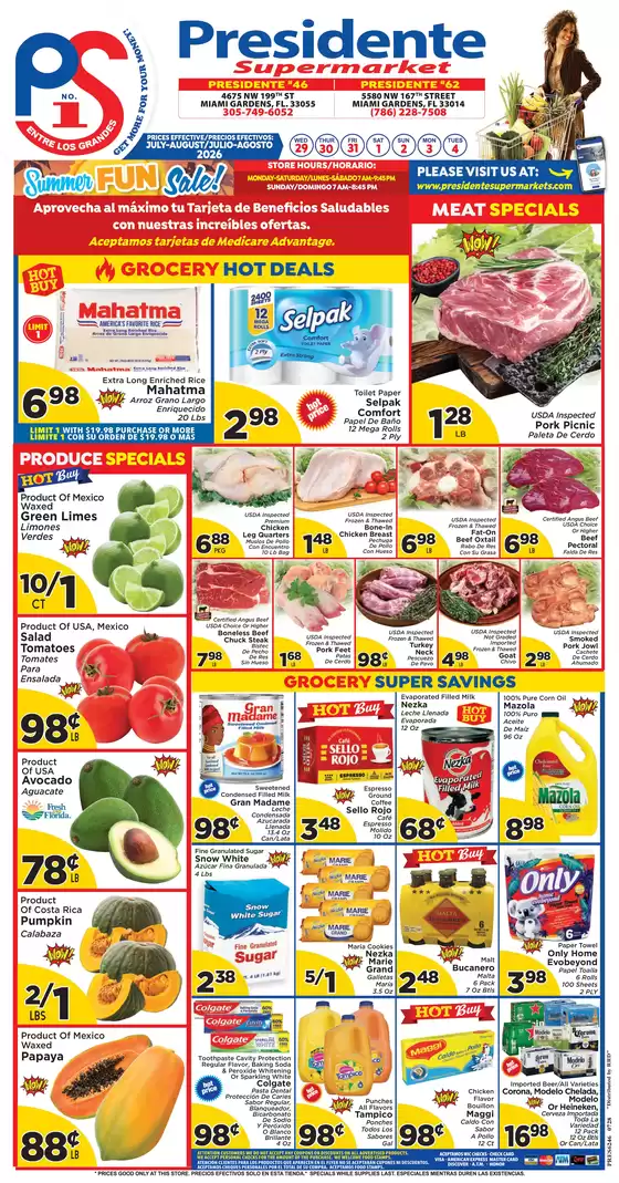 Presidente catalogue | Top deals for all customers | 2026-07-29T00:00:00.000Z - 2026-08-04T00:00:00.000Z