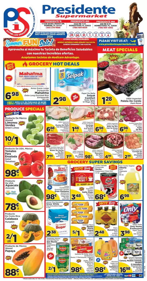 Presidente catalogue | Our best deals for you | 2026-07-29T00:00:00.000Z - 2026-08-04T00:00:00.000Z