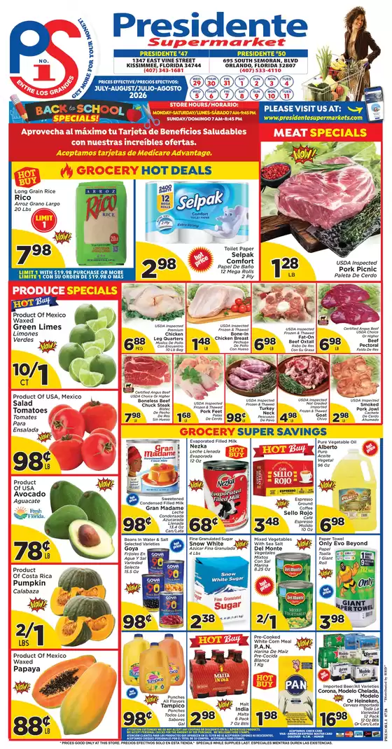 Presidente catalogue | Offers for bargain hunters | 2026-07-01T00:00:00.000Z - 2026-08-31T00:00:00.000Z