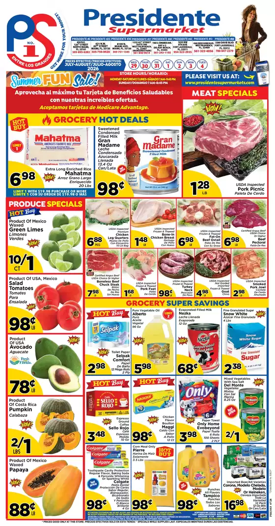 Presidente catalogue | Top deals and discounts | 2026-07-29T00:00:00.000Z - 2026-08-04T00:00:00.000Z