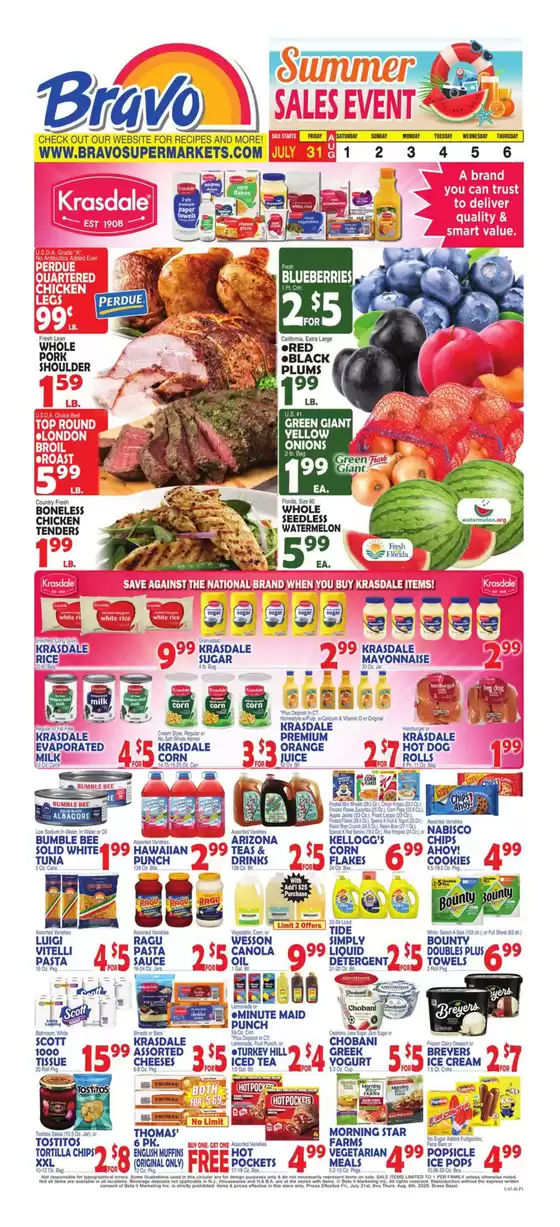 Bravo Supermarkets catalogue | Great discounts on selected products | 2026-07-31T00:00:00.000Z - 2026-08-06T00:00:00.000Z