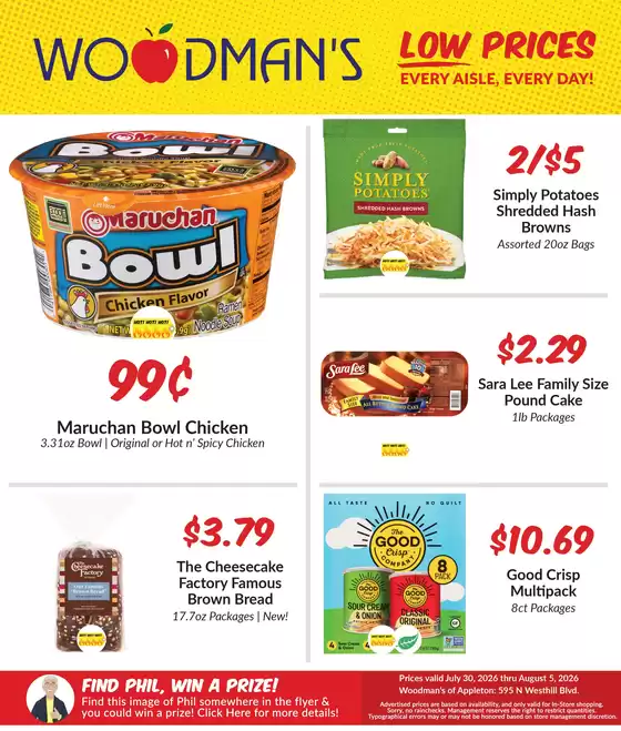 Woodman's catalogue | Discounts and promotions | 2026-07-30T00:00:00.000Z - 2026-08-05T00:00:00.000Z
