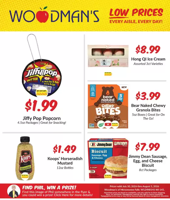 Woodman's catalogue | Great offer for all customers | 2026-07-30T00:00:00.000Z - 2026-08-05T00:00:00.000Z