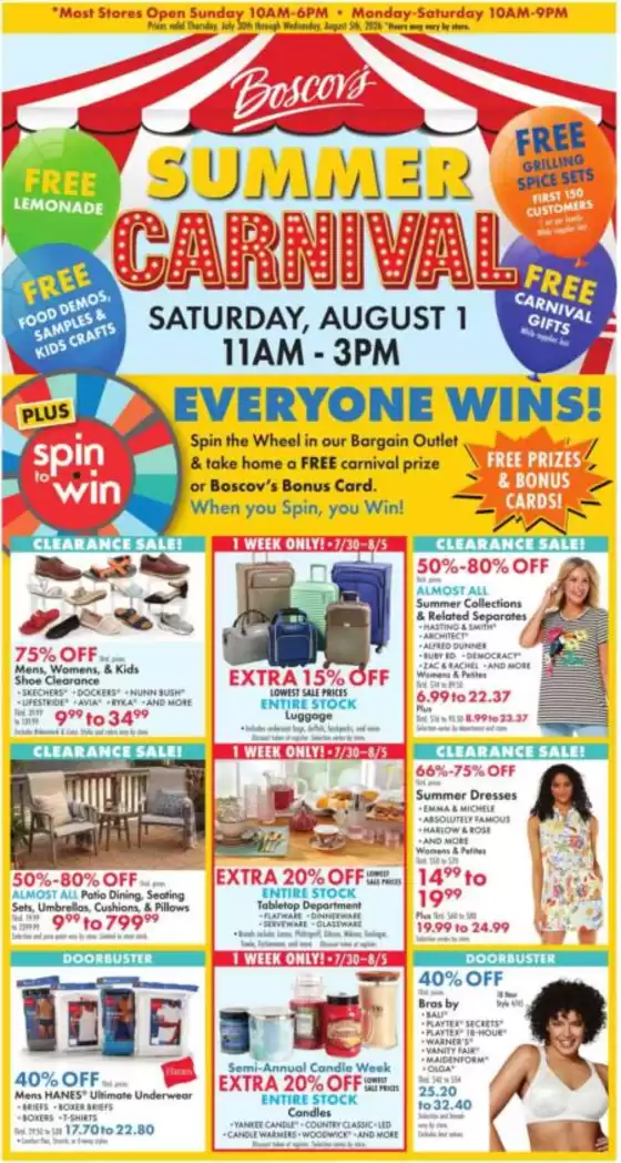 Boscov's catalogue | Weekly Ads Boscov's | 2026-07-30T00:00:00.000Z - 2026-08-05T00:00:00.000Z