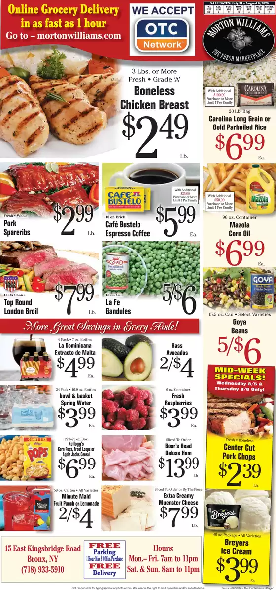 Morton Williams catalogue in Teaneck NJ | Discover attractive offers | 2026-07-31T00:00:00.000Z - 2026-08-06T00:00:00.000Z