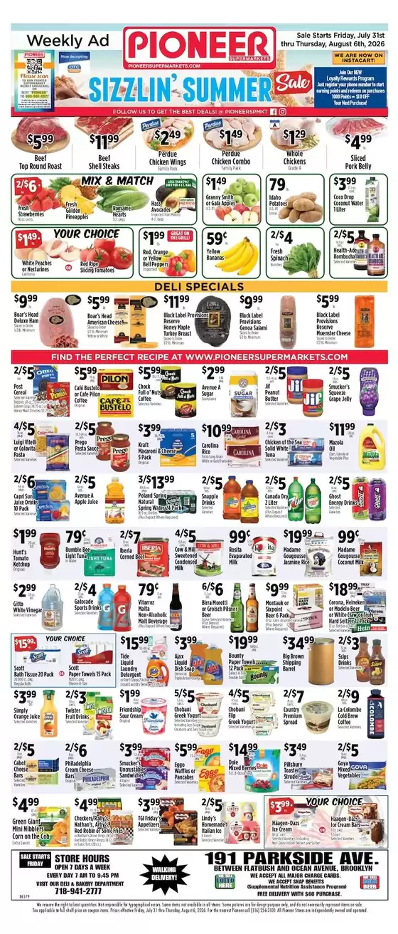 Pioneer Supermarkets catalogue | Offers for bargain hunters | 2026-07-31T00:00:00.000Z - 2026-08-06T00:00:00.000Z