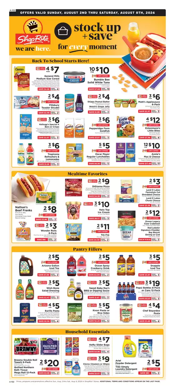 ShopRite catalogue in Springfield MA | Top deals for all customers | 2026-07-30T00:00:00.000Z - 2026-08-08T00:00:00.000Z