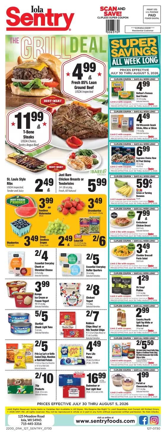Sentry catalogue | Weekly Ad | 2026-07-30T00:00:00.000Z - 2026-08-05T00:00:00.000Z