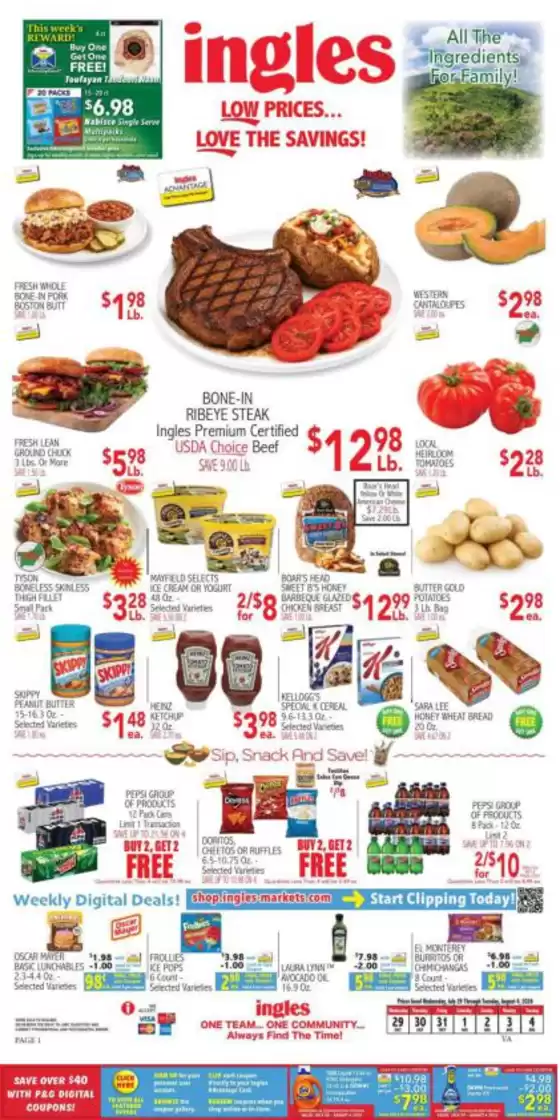 Ingles Markets catalogue | Great discounts on selected products | 2026-07-29T00:00:00.000Z - 2026-08-04T00:00:00.000Z