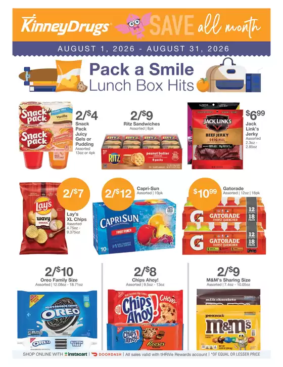 Kinney Drugs catalogue | Exclusive deals for our customers | 2026-08-01T00:00:00.000Z - 2026-08-31T00:00:00.000Z