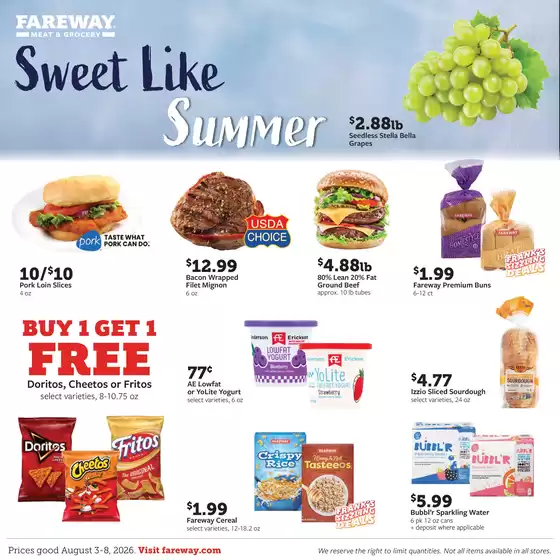 Fareway catalogue | Current deals and offers | 2026-08-03T00:00:00.000Z - 2026-08-08T00:00:00.000Z