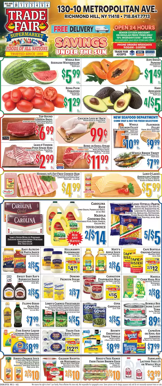 Trade Fair Supermarket catalogue | Discounts and promotions | 2026-07-31T00:00:00.000Z - 2026-08-06T00:00:00.000Z