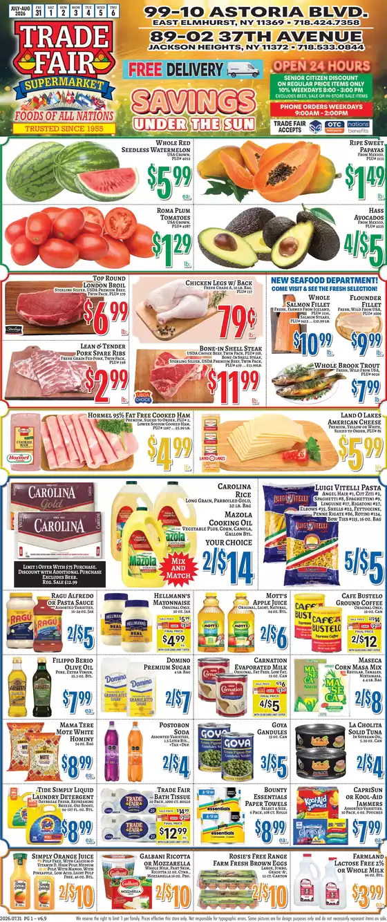 Trade Fair Supermarket catalogue | Discounts and promotions | 2026-07-31T00:00:00.000Z - 2026-08-06T00:00:00.000Z