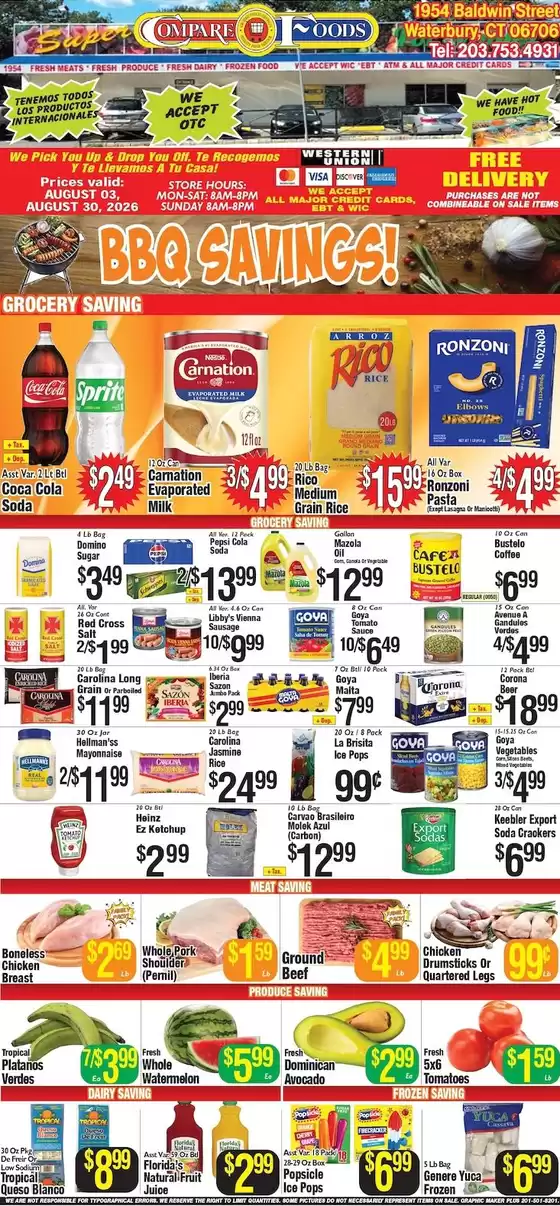 Compare Foods catalogue | Current bargains and offers | 2026-08-03T00:00:00.000Z - 2026-08-30T00:00:00.000Z