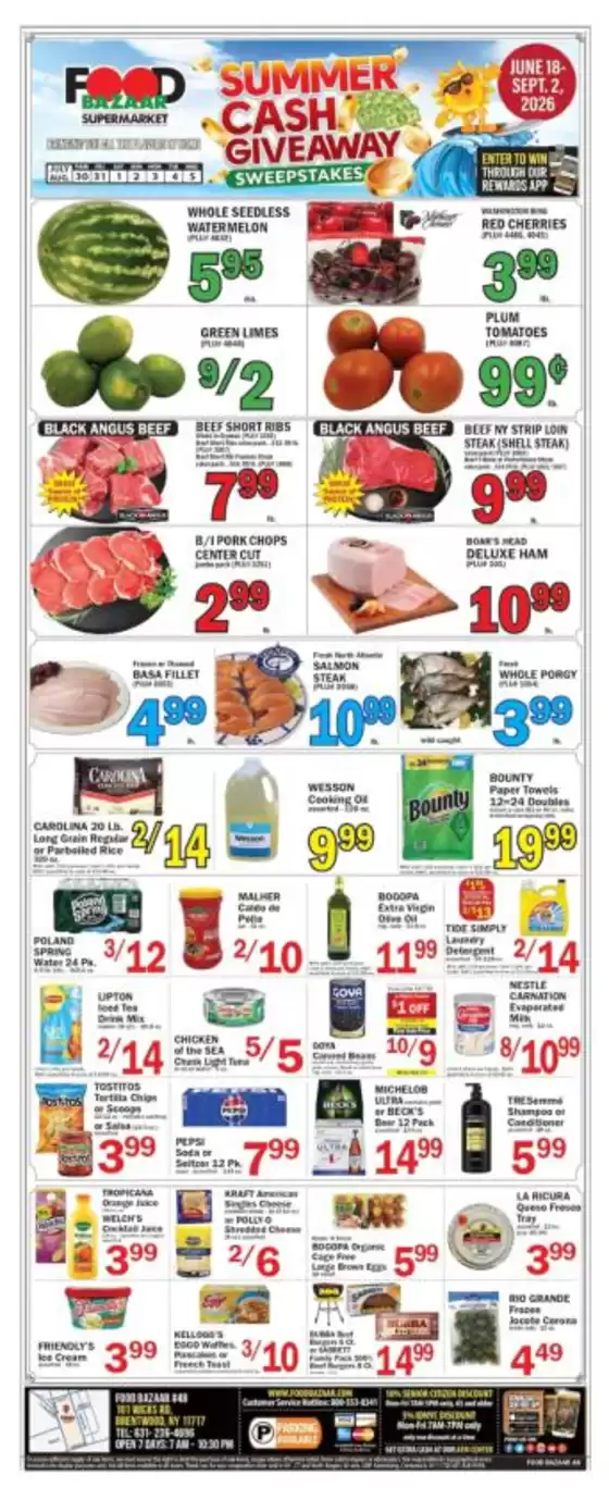 Food Bazaar catalogue in Bethpage NY | New offers to discover | 2026-07-30T00:00:00.000Z - 2026-08-05T00:00:00.000Z