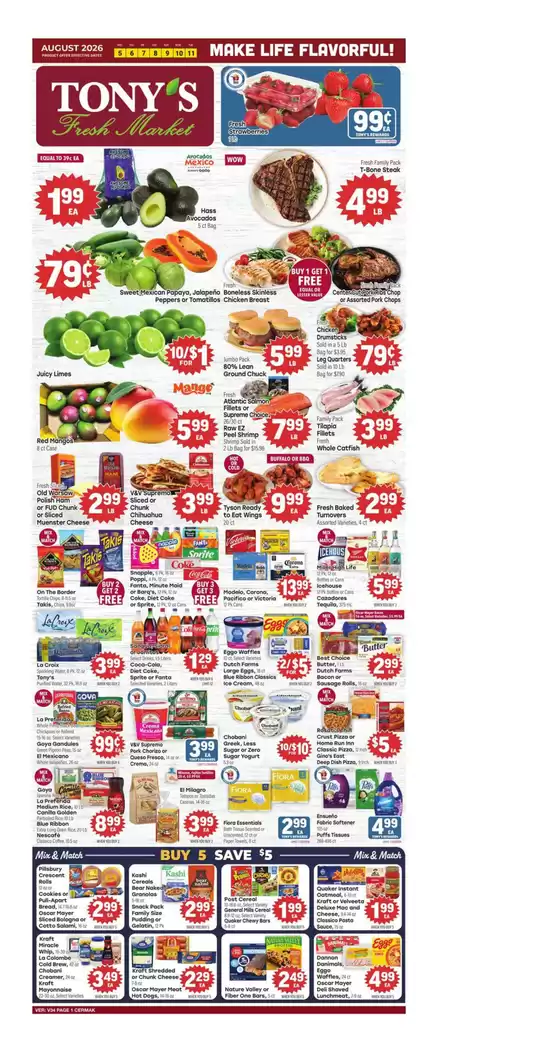 Tony's Fresh Market catalogue in Chicago IL | Weekly Ad | 2026-08-05T00:00:00.000Z - 2026-08-11T00:00:00.000Z