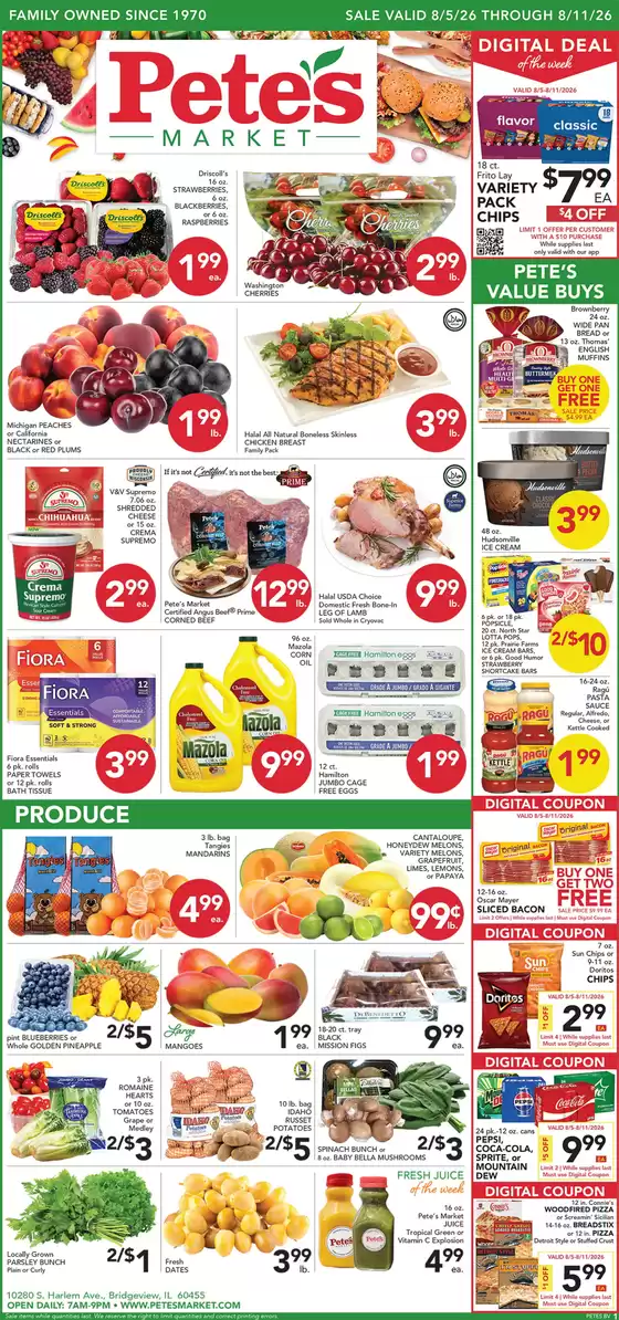 Pete's Fresh Market catalogue | Great discounts on selected products | 2026-08-05T00:00:00.000Z - 2026-08-11T00:00:00.000Z