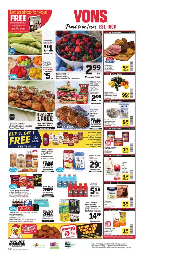 Vons catalogue | Weekly Ad - Norcal | 2026-08-05T00:00:00.000Z - 2026-08-11T00:00:00.000Z
